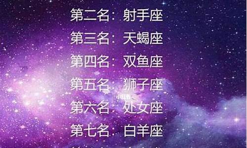 十二星座排名谁是第一名-十二星座谁是排行第一